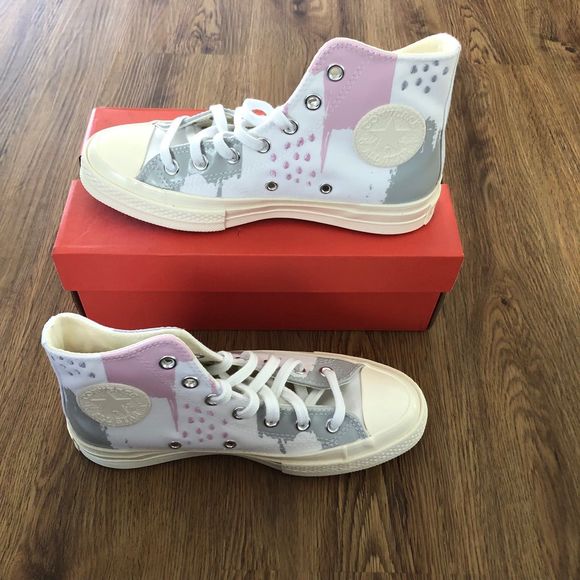 Converse Chuck Taylor All Star hi top multicolored shoes sneakers sz 8 womens - Picture 6 of 6